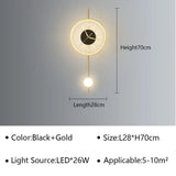 Modern LED Wall Lamp Clock - Hans Lumiere