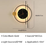 Modern LED Wall Lamp Clock - Hans Lumiere