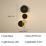 Modern LED Wall Lamp Clock - Hans Lumiere