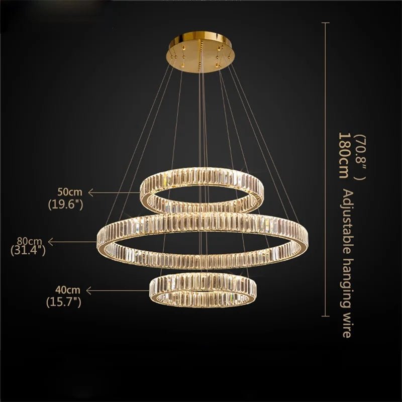 Modern Luxurious LED Gold Pendant Lamp - Hans Lumiere