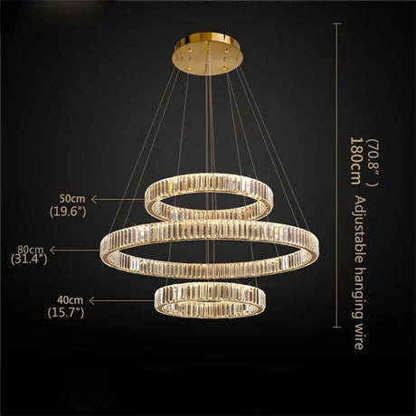 Modern Luxurious LED Gold Pendant Lamp - Hans Lumiere
