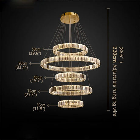 Modern Luxurious LED Gold Pendant Lamp - Hans Lumiere