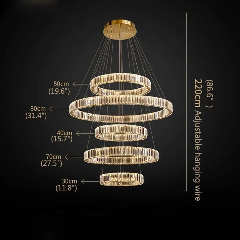 Modern Luxurious LED Gold Pendant Lamp - Hans Lumiere