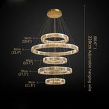 Modern Luxurious LED Gold Pendant Lamp - Hans Lumiere