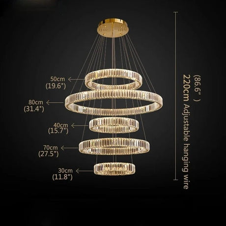Modern Luxurious LED Gold Pendant Lamp - Hans Lumiere