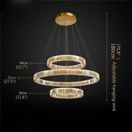 Modern Luxurious LED Gold Pendant Lamp - Hans Lumiere