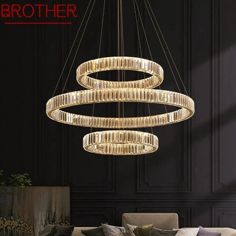 Modern Luxurious LED Gold Pendant Lamp - Hans Lumiere