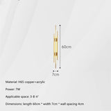 Modern Luxury All Copper LED Wall Lights - Hans Lumiere