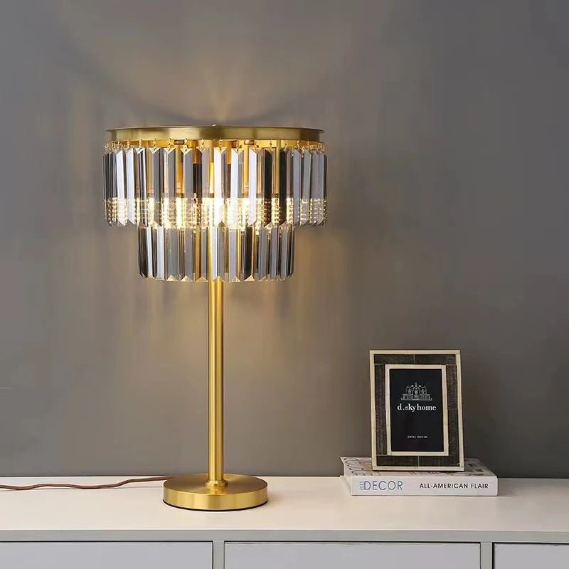 Modern Luxury Crystal Table Lamp - Hans Lumiere