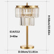 Modern Luxury Crystal Table Lamp - Hans Lumiere