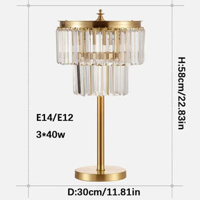 Modern Luxury Crystal Table Lamp - Hans Lumiere