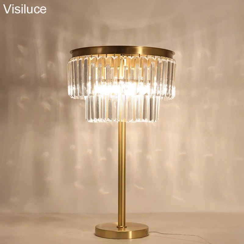 Modern Luxury Crystal Table Lamp - Hans Lumiere