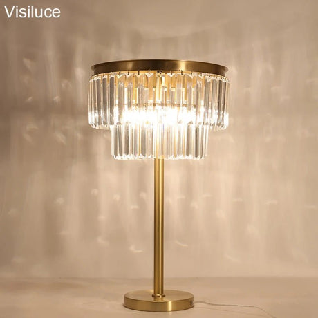 Modern Luxury Crystal Table Lamp - Hans Lumiere