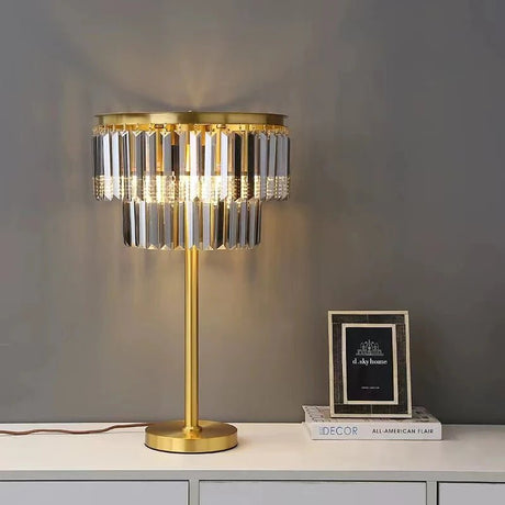 Modern Luxury Crystal Table Lamp - Hans Lumiere