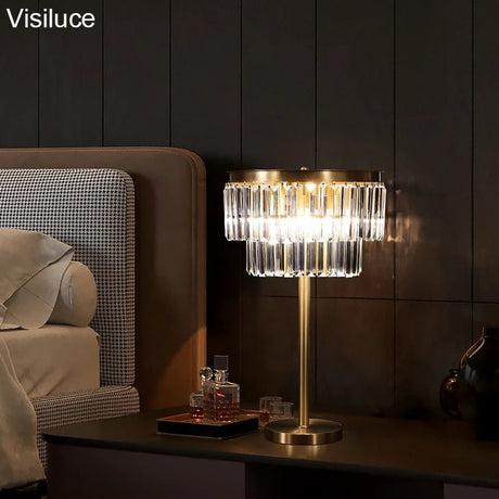 Modern Luxury Crystal Table Lamp - Hans Lumiere