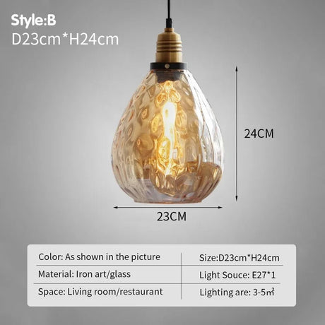 Modern Luxury Glass Pendant Light - Hans Lumiere