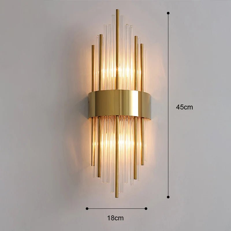 Modern Luxury Gold LED Wall Sconce - Hans Lumiere