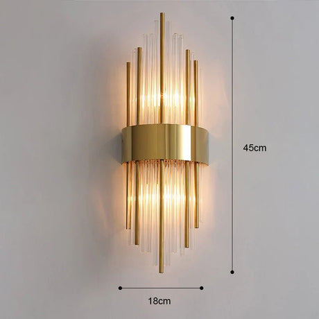 Modern Luxury Gold LED Wall Sconce - Hans Lumiere