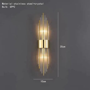 Modern Luxury Gold LED Wall Sconce - Hans Lumiere