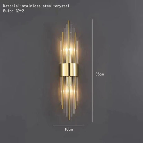 Modern Luxury Gold LED Wall Sconce - Hans Lumiere