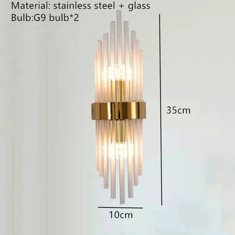 Modern Luxury Gold LED Wall Sconce - Hans Lumiere