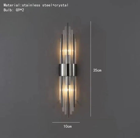 Modern Luxury Gold LED Wall Sconce - Hans Lumiere
