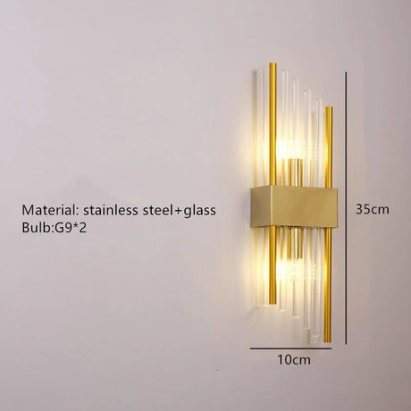 Modern Luxury Gold LED Wall Sconce - Hans Lumiere