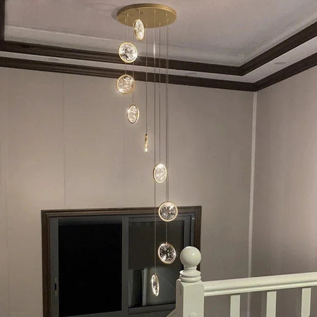 Modern Luxury Gold/Black Crystal LED Chandelier - Hans Lumiere