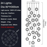 Modern Luxury Gold/Black Crystal LED Chandelier - Hans Lumiere