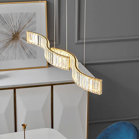 Modern Luxury Golden Chrome LED Crystal Chandelier - Hans Lumiere