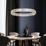 Modern Luxury Golden Chrome LED Crystal Chandelier - Hans Lumiere