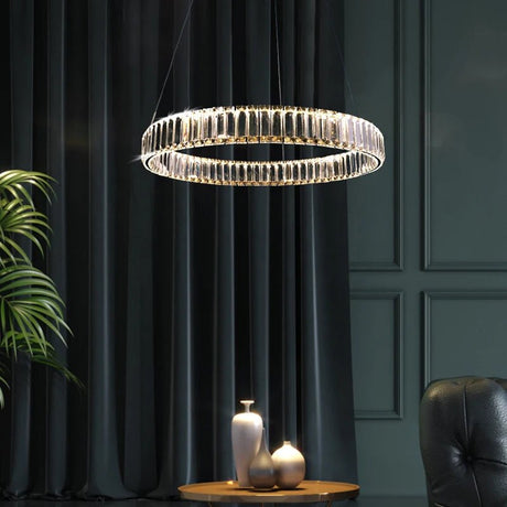 Modern Luxury Golden Chrome LED Crystal Chandelier - Hans Lumiere