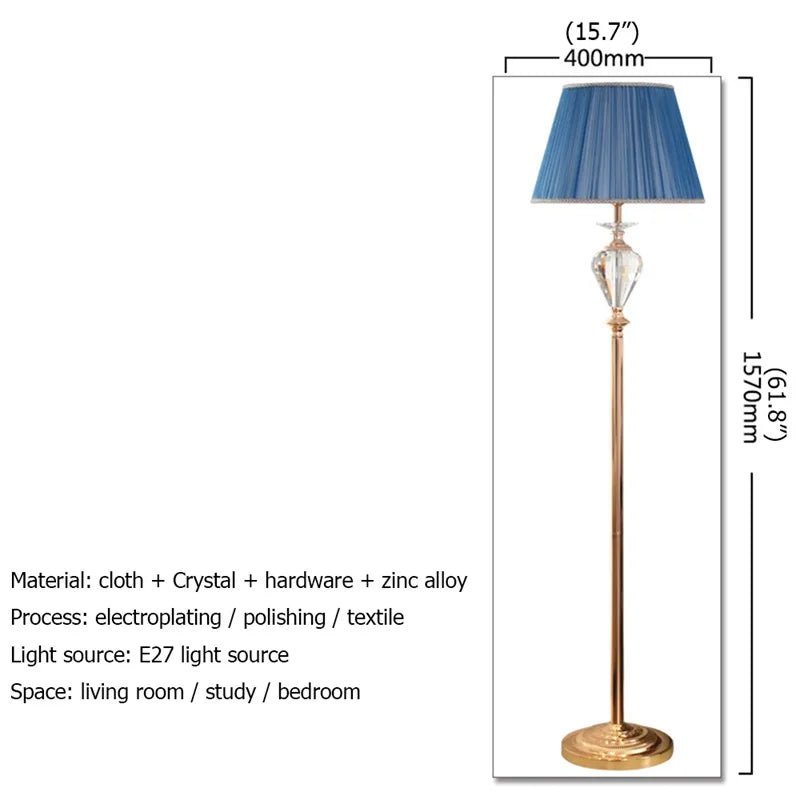 Modern Luxury LED Crystal Floor Lamp - Hans Lumiere