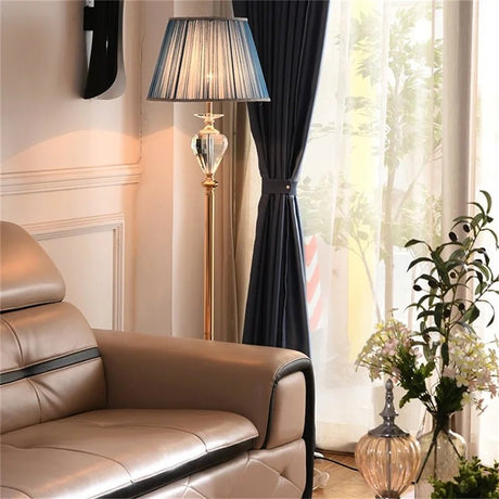 Modern Luxury LED Crystal Floor Lamp - Hans Lumiere