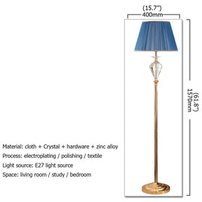 Modern Luxury LED Crystal Floor Lamp - Hans Lumiere