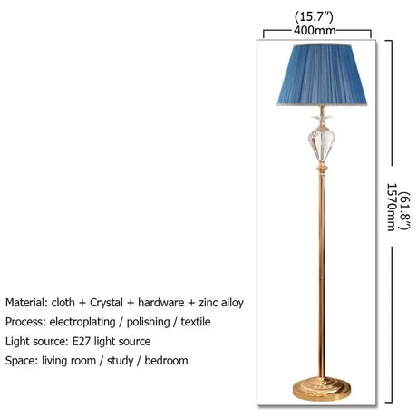 Modern Luxury LED Crystal Floor Lamp - Hans Lumiere