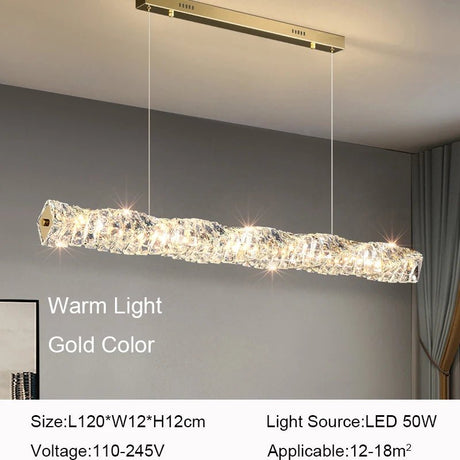 Modern Luxury LED Pendant Light Cristal Ceiling Chandelier - Hans Lumiere