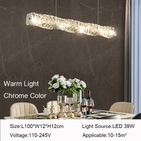 Modern Luxury LED Pendant Light Cristal Ceiling Chandelier - Hans Lumiere