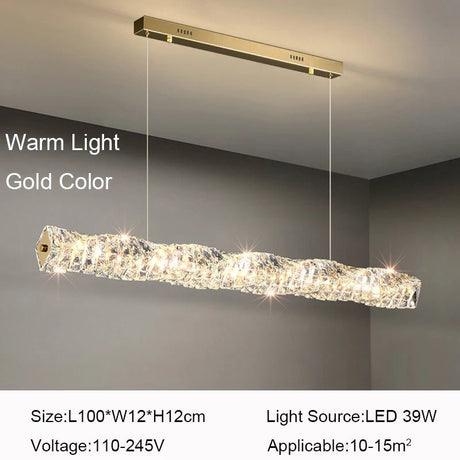 Modern Luxury LED Pendant Light Cristal Ceiling Chandelier - Hans Lumiere