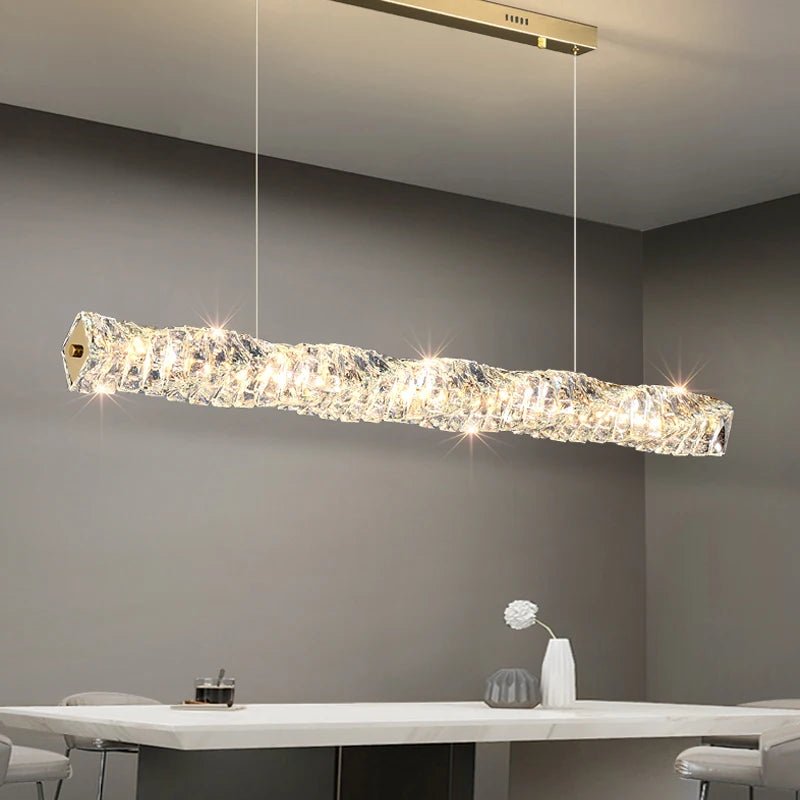 Modern Luxury LED Pendant Light Cristal Ceiling Chandelier - Hans Lumiere