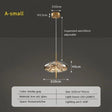 Modern Luxury Nordic Glass LED Pendant Light – Gold & Grey Chandelier for Dining Room - Hans Lumiere