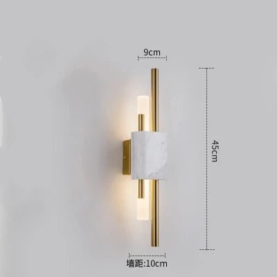 Modern Marble Wall Lamp - Hans Lumiere