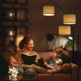 Modern Mid Century Dimmable Arc Floor Lamp - Hans Lumiere