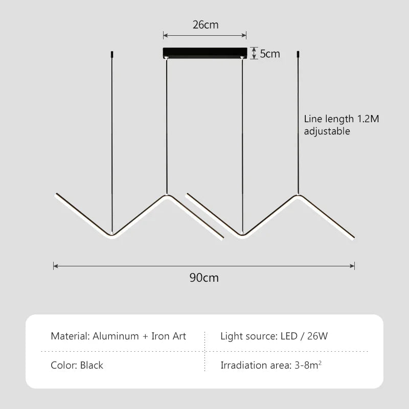 Modern Minimalist Aluminum Pendant Lamp - Hans Lumiere