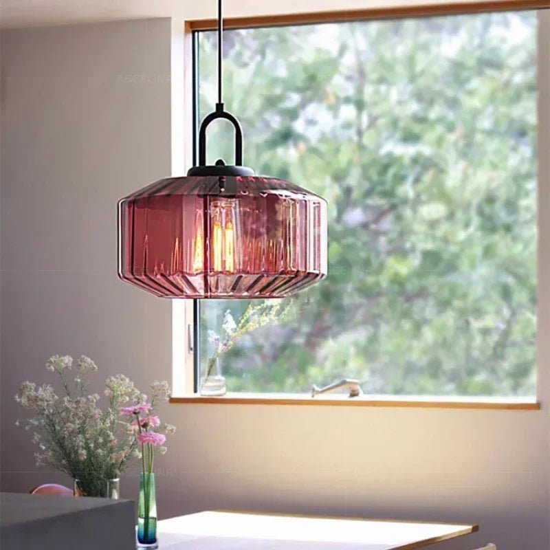 Modern Minimalist Colored Glass Pendant Lamp - Hans Lumiere