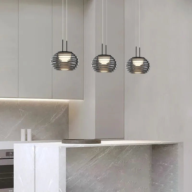 Modern Minimalist Glass Pendant Lamp - Hans Lumiere