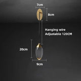 Modern Minimalist LED All Copper Chandelier - Hans Lumiere