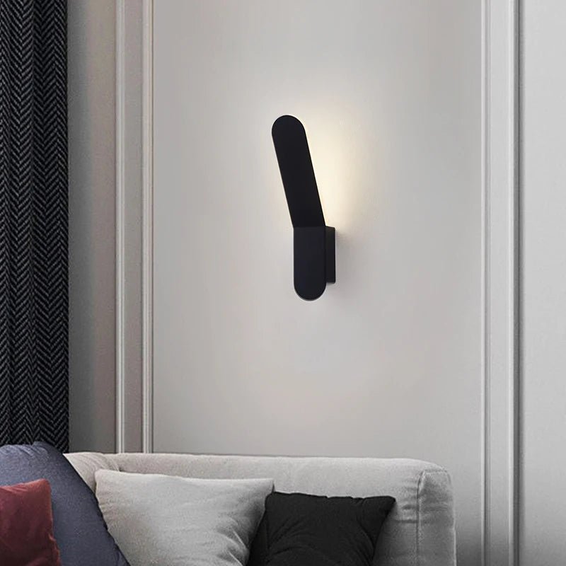 Modern Minimalist LED Bedside Wall Sconce - Plexiglass Accent Light - Hans Lumiere
