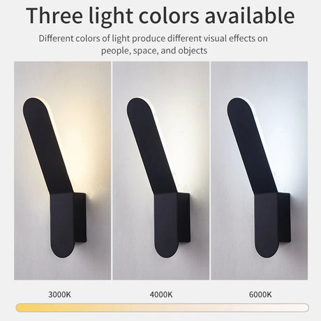 Modern Minimalist LED Bedside Wall Sconce - Plexiglass Accent Light - Hans Lumiere