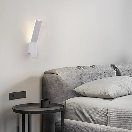 Modern Minimalist LED Bedside Wall Sconce - Plexiglass Accent Light - Hans Lumiere